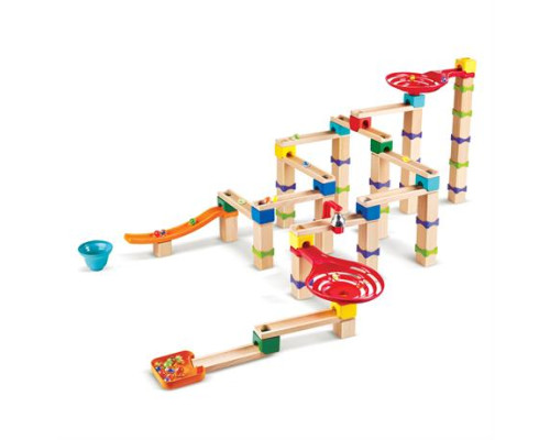 Конструктор-лабіринт Hape Marble Run Трюки та повороти 129 ел. (E1100)