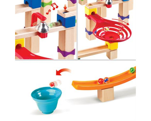 Конструктор-лабіринт Hape Marble Run Трюки та повороти 129 ел. (E1100)