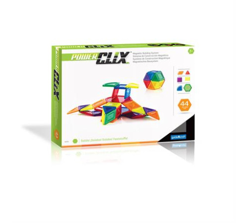 Магнітний конструктор Guidecraft PowerClix Solids, 44 ел. (G9421) Магнітний конструктор Guidecraft PowerClix Solids, 44 ел. (G9421)