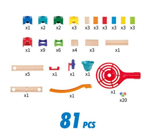 Конструктор-лабіринт Hape Marble Run Гоночна траса 81 ел. (E1101) Конструктор-лабіринт Hape Marble Run Гоночна траса 81 ел. (E1101)
