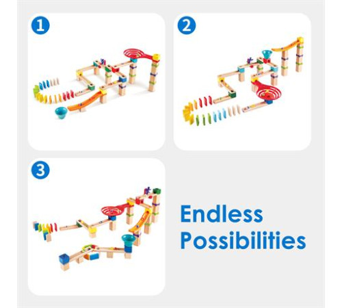 Конструктор-лабіринт Hape Marble Run Гоночна траса 81 ел. (E1101) Конструктор-лабіринт Hape Marble Run Гоночна траса 81 ел. (E1101)
