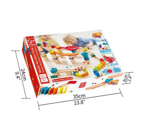 Конструктор-лабіринт Hape Marble Run Гоночна траса 81 ел. (E1101) Конструктор-лабіринт Hape Marble Run Гоночна траса 81 ел. (E1101)