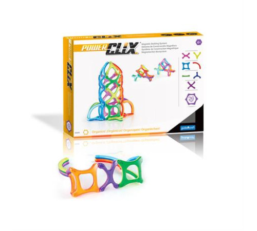 Магнітний конструктор Guidecraft PowerClix Organics, 26 ел. (G9430) Магнітний конструктор Guidecraft PowerClix Organics, 26 ел. (G9430)