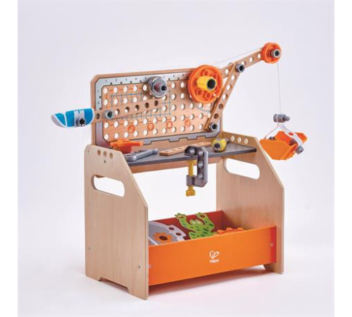 Конструктор Hape Junior Inventor Науковий верстак настільний 58 ел. (E3028) Конструктор Hape Junior Inventor Науковий верстак настільний 58 ел. (E3028)