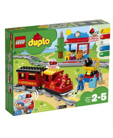Конструктор LEGO DUPLO Town Паровоз на паровій тязі 59 деталей (10874)