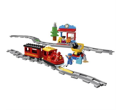 Конструктор LEGO DUPLO Town Паровоз на паровій тязі 59 деталей (10874) Конструктор LEGO DUPLO Town Паровоз на паровій тязі 59 деталей (10874)