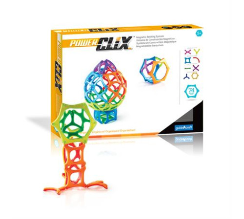 Магнітний конструктор Guidecraft PowerClix Organics, 74 ел. (G9432) Магнітний конструктор Guidecraft PowerClix Organics, 74 ел. (G9432)