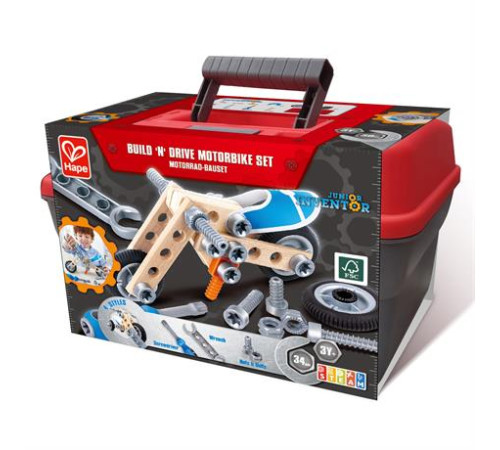 Конструктор Hape Мотоцикл 34 ел. (E3037) Конструктор Hape Мотоцикл 34 ел. (E3037)