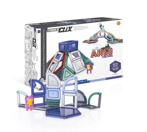 Магнітний конструктор Guidecraft PowerClix Explorer Series Архітектура, 52 ел. (G9472) Магнітний конструктор Guidecraft PowerClix Explorer Series Архітектура, 52 ел. (G9472)