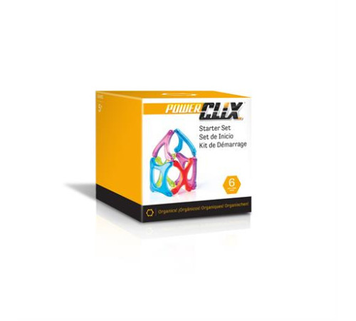 Магнітний конструктор Guidecraft PowerClix Organics Базовий набір, 6 ел. (G9482) Магнітний конструктор Guidecraft PowerClix Organics Базовий набір, 6 ел. (G9482)