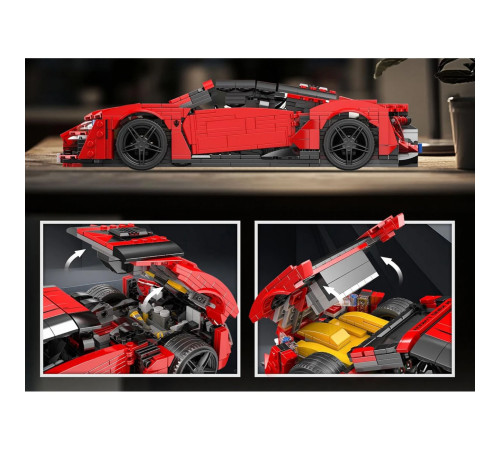 Дитячий конструктор Ramiz Спортивні автомобілі 1311 ел, червоний