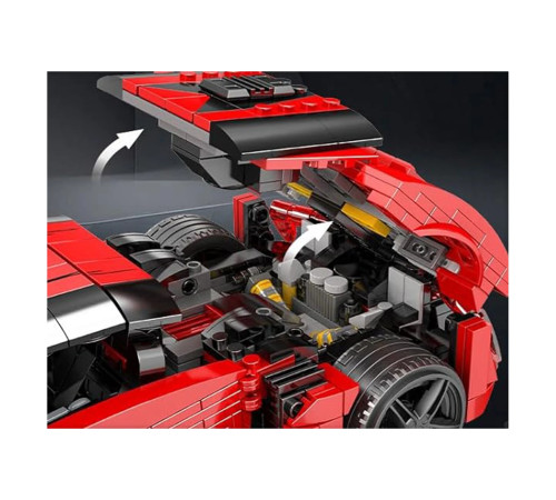 Дитячий конструктор Ramiz Спортивні автомобілі 1311 ел, червоний