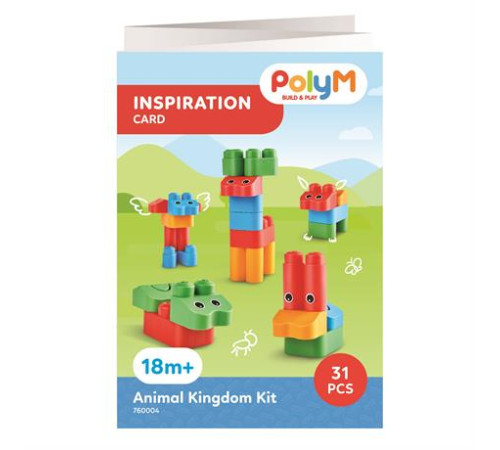 Конструктор PolyM Царство звірят 31 ел. (760004) Конструктор PolyM Царство звірят 31 ел. (760004)
