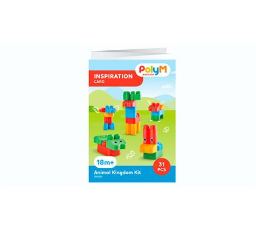 Конструктор PolyM Царство звірят 31 ел. (760004) Конструктор PolyM Царство звірят 31 ел. (760004)