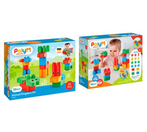 Конструктор PolyM Царство звірят 31 ел. (760004) Конструктор PolyM Царство звірят 31 ел. (760004)