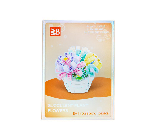 Дитячий конструктор Ramiz 88067A Букет у горщику 253 ел, різнокольоровий