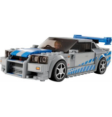 Конструктор LEGO Speed Champions Подвійний форсаж Nissan Skyline GT-R R34, 319 деталей (76917)