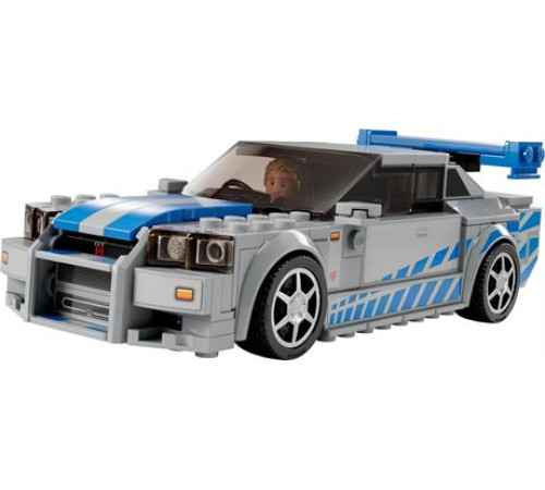 Конструктор LEGO Speed Champions Подвійний форсаж Nissan Skyline GT-R R34, 319 деталей (76917)