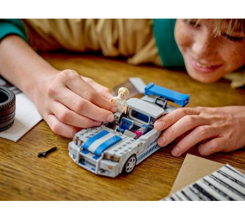 Конструктор LEGO Speed Champions Подвійний форсаж Nissan Skyline GT-R R34, 319 деталей (76917)