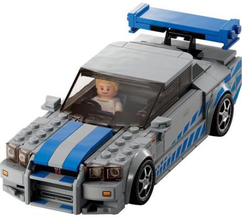 Конструктор LEGO Speed Champions Подвійний форсаж Nissan Skyline GT-R R34, 319 деталей (76917)