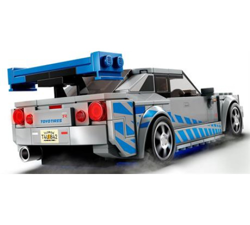 Конструктор LEGO Speed Champions Подвійний форсаж Nissan Skyline GT-R R34, 319 деталей (76917)