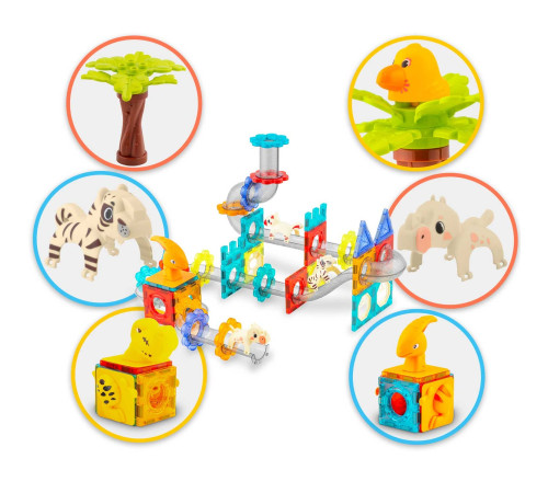 Конструктор магнітний Динозаври Ricokids Конструктор магнітний Динозаври Ricokids