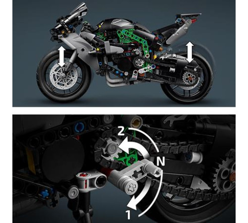 Конструктор LEGO Technic Мотоцикл Kawasaki Ninja H2R 643 ел. (42170)