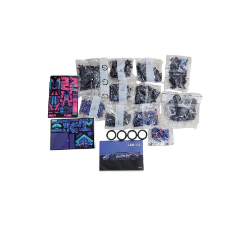 Дитячий конструктор Ramiz 7604 Спорткар 1280 ел, різнокольоровий