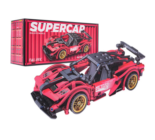 Дитячий конструктор Ramiz J2013C Спортивний автомобіль 482 ел, червоний