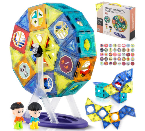 Конструктор магнітний Карусель Ricokids Конструктор магнітний Карусель Ricokids
