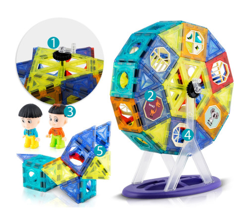 Конструктор магнітний Карусель Ricokids Конструктор магнітний Карусель Ricokids