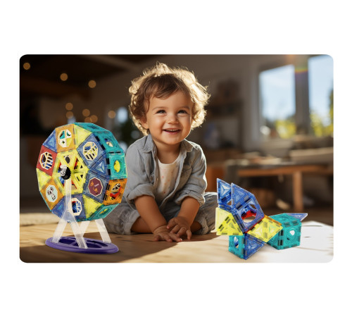 Конструктор магнітний Карусель Ricokids Конструктор магнітний Карусель Ricokids