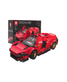 Дитячий конструктор Reobrix 11027 Спортивний автомобіль 306 ел, червоний