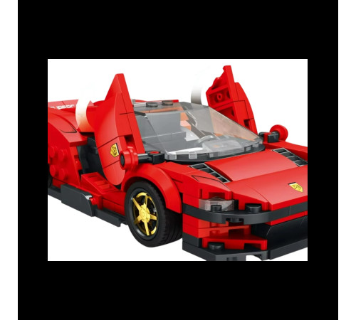 Дитячий конструктор Reobrix 11027 Спортивний автомобіль 306 ел, червоний