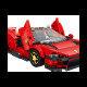 Дитячий конструктор Reobrix 11027 Спортивний автомобіль 306 ел, червоний
