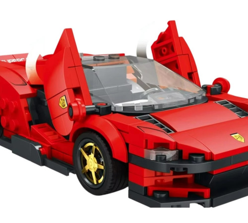 Дитячий конструктор Reobrix 11027 Спортивний автомобіль 306 ел, червоний