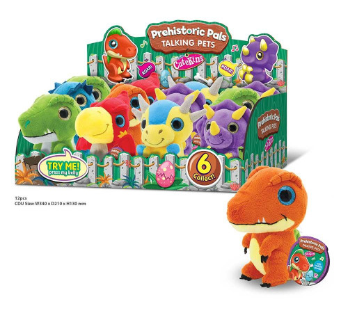 М'яка іграшка Funville Cutekins Доісторичні тварини Трицератопс 12 см