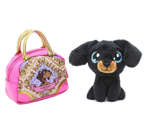 М'яка іграшка Funville Cutekins Домашні улюбленці у сумочках Такса 10 см