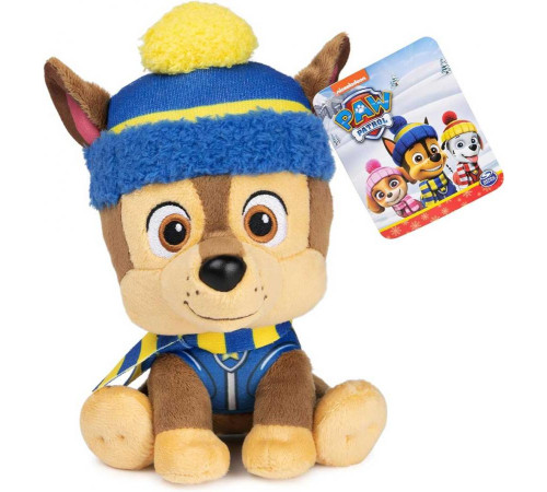М'яка іграшка Spin Master Gund Цуценя Гонщик Зимові свята 15 см "Щенячий патруль"