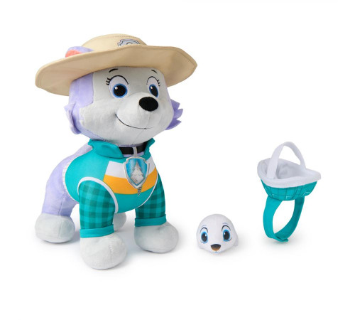 М'яка іграшка Spin Master Цуценя Еверест з улюбленцем 30 см "Щенячий патруль"