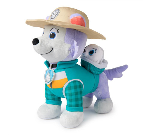 М'яка іграшка Spin Master Цуценя Еверест з улюбленцем 30 см "Щенячий патруль"