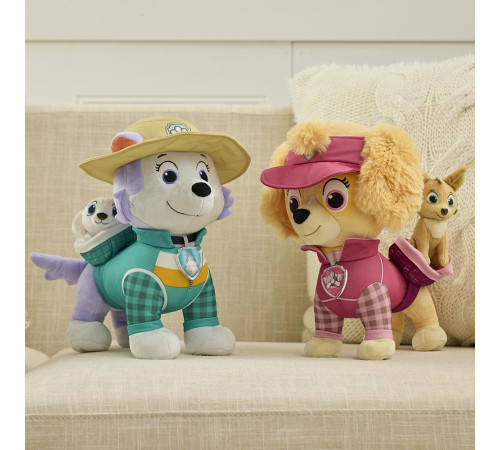 М'яка іграшка Spin Master Цуценя Еверест з улюбленцем 30 см "Щенячий патруль"