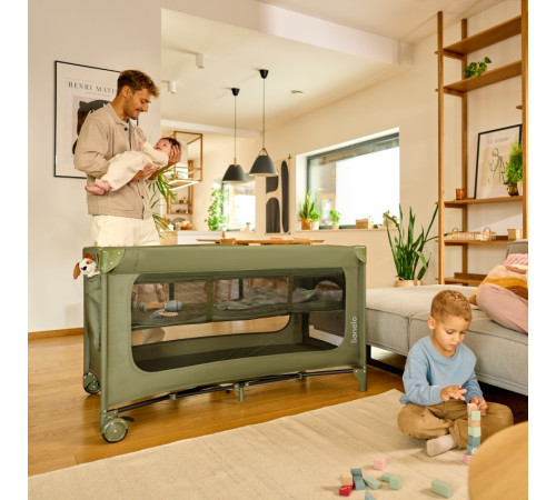 Манеж-ліжко Lionelo JASMIN EASY FOLD BEIGE SAND Манеж-ліжко Lionelo JASMIN EASY FOLD BEIGE SAND