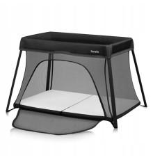 Ліжечко-манеж Lionelo ALICE BLACK 110,5 х 74,5 х 68 см - чорний