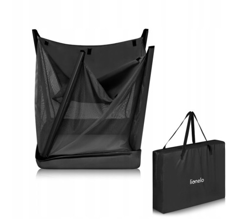 Ліжечко-манеж Lionelo ALICE BLACK 110,5 х 74,5 х 68 см - чорний Ліжечко-манеж Lionelo ALICE BLACK 110,5 х 74,5 х 68 см - чорний