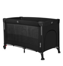 Ліжечко-манеж Lionelo ELLEN BLACK CARBON 125,5 х 65,5 х 77,8 см - чорний