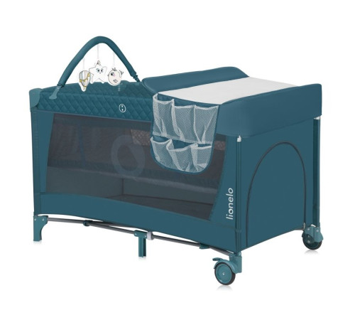 Ліжечко-манеж Lionelo FLOWER GREEN TURQUOISE 84 х 125 х 41 см - зелений Ліжечко-манеж Lionelo FLOWER GREEN TURQUOISE 84 х 125 х 41 см - зелений