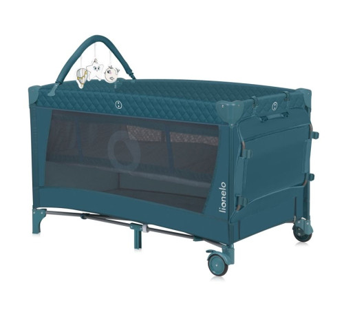 Ліжечко-манеж Lionelo FLOWER GREEN TURQUOISE 84 х 125 х 41 см - зелений Ліжечко-манеж Lionelo FLOWER GREEN TURQUOISE 84 х 125 х 41 см - зелений