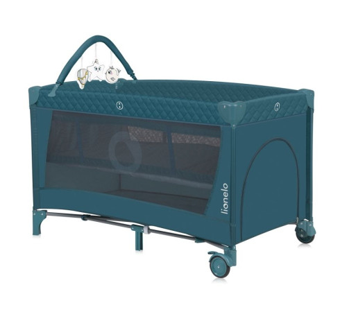 Ліжечко-манеж Lionelo FLOWER GREEN TURQUOISE 84 х 125 х 41 см - зелений Ліжечко-манеж Lionelo FLOWER GREEN TURQUOISE 84 х 125 х 41 см - зелений