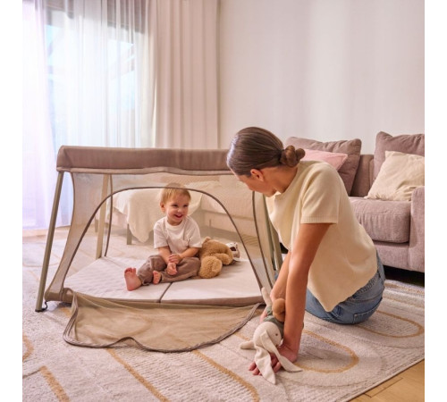 Ліжечко-манеж Lionelo ALICE BEIGE OLIVE 110,5 х 74,5 х 68 см - оливковий Ліжечко-манеж Lionelo ALICE BEIGE OLIVE 110,5 х 74,5 х 68 см - оливковий